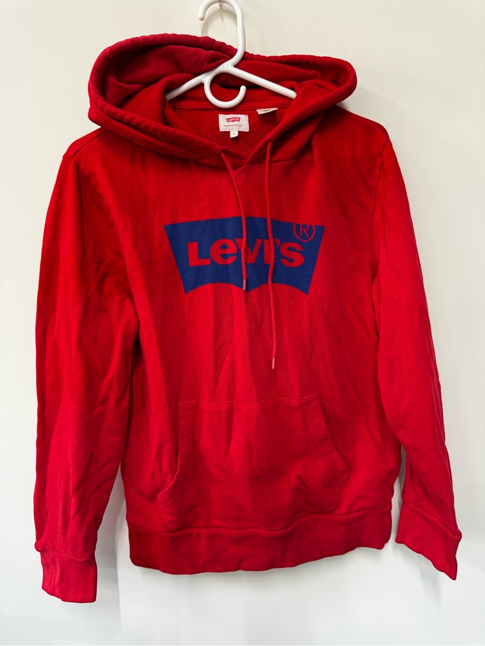 Levi's Red Hoodie with Navy Logo